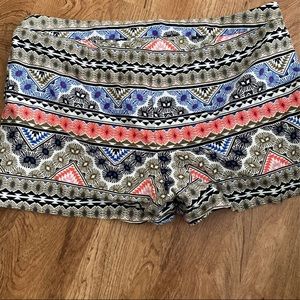 Plus Size Tribal Shorts
